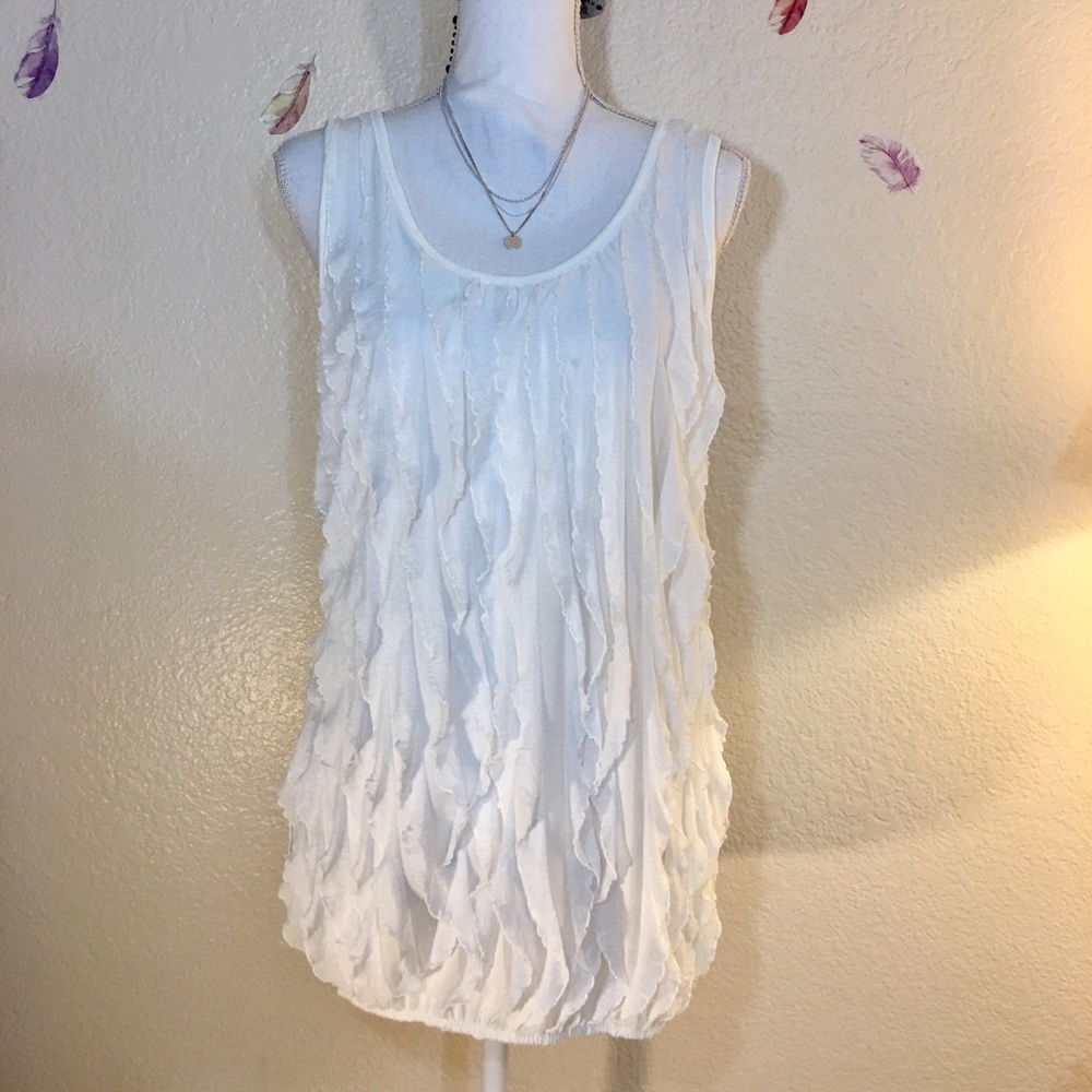 Double take white top